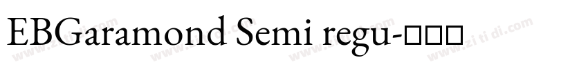 EBGaramond Semi regu字体转换